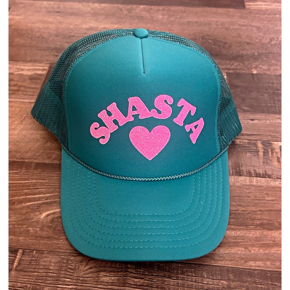 Otto Teal/Pink "SHASTA" Trucker Hat Mesh Back Adjustable One Size Fits Most